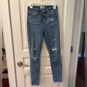 Agolde Skinny Distressed Jeans Size 27